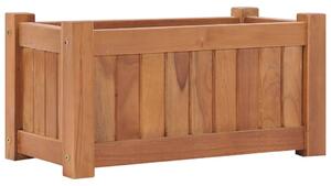 Podwyższona donica 50x25x25 cm, lite drewno tekowe