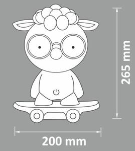 Lampka nocna LED szara 2,5W OWCA 314802 Polux