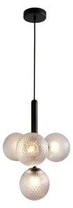 Czarna lampa wisząca SULION Musa, wys. 120 cm