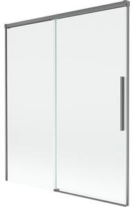 Mexen Rox parawan nawannowy 2-skrzydłowy rozsuwany 140 x 150 cm, transparent, gun metal - 8C9-140-001-95-00