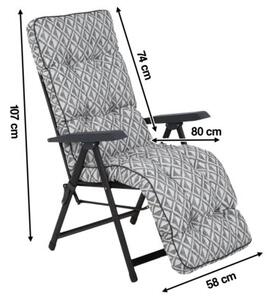 Fotel ogrodowy PATIO Lena Plus Black Edition H039-06P