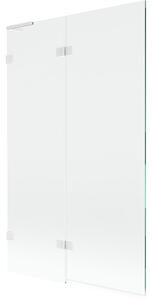 Mexen Lunar L parawan nawannowy 2-skrzydłowy lewy 110 x 150 cm, transparent, biały - 897L-110-100-20-00-L