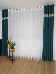 Firana gotowa z falbanami 400x250