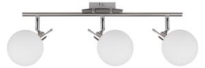 Lampa sufitowa w kolorze srebra ze szklanym kloszem 12x62 cm Ghost – Candellux Lighting