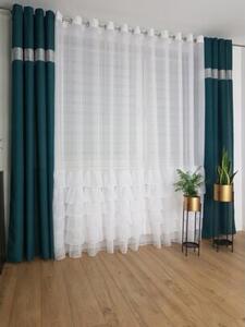 Firana gotowa z falbanami 400x250