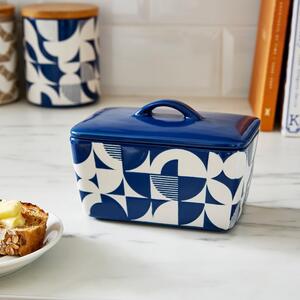 Biało-niebieska ceramiczna maselniczka – Cooksmart ®