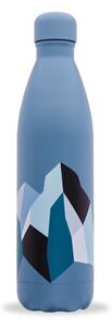Niebieska butelka podróżna ze stali nierdzewnej 750 ml ALTITUDE x Severine Dietrich – Qwetch