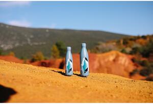 Niebieska butelka podróżna ze stali nierdzewnej 750 ml ALTITUDE x Severine Dietrich – Qwetch