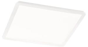 Biała kwadratowa lampa sufitowa LED Reality Camillus, 30x30 cm