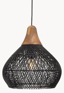 Lampa wisząca z rattanu Sixtine