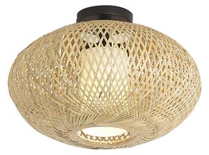 Lampa sufitowa Japandi bambusowa 42 cm IP44 - Moana