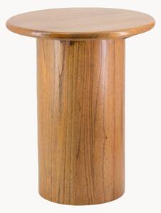 Stolik pomocniczy z drewna mindi Cylinder