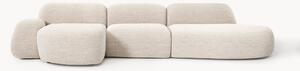 Narożna sofa modułowa Bouclé z szezlongiem Wolke (4-osobowa)
