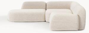 Narożna sofa modułowa Bouclé z szezlongiem Wolke (4-osobowa)