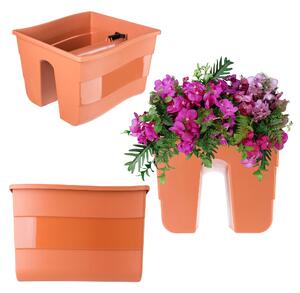 Skrzynka balustradowa Tervo 30cm terakota