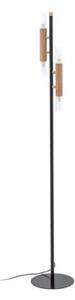 Lampa stojąca podłogowa skandynawska drewniane elementy 152 cm 2xG9 28W MADERA Zuma Line