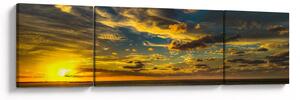 Zachód słońca nad morzem (170x50 cm)