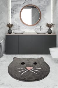 Szary dywanik łazienkowy 90x90 cm – Foutastic