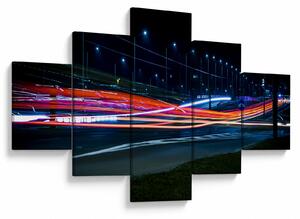 Obraz miasto nocą (125x70 cm)