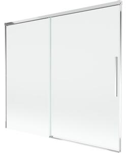 Mexen Rox parawan nawannowy 2-skrzydłowy rozsuwany 180 x 150 cm, transparent, chrom - 8C9-180-001-01-00