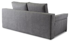 Sofa Kanapa RozkÅadana z FunkcjÄ Spania Wersalka Dwuosobowa Szara RENO