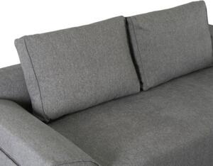 Sofa Kanapa RozkÅadana z FunkcjÄ Spania Wersalka Dwuosobowa Szara RENO
