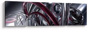 Obraz szarej abstrakcji (170x50 cm)