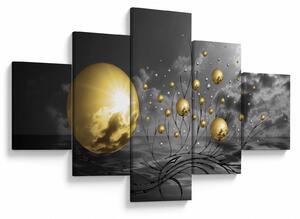 Obraz kul w kolorze ochry (125x70 cm)