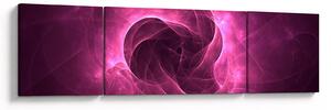 Obraz nowoczesnej różowej abstrakcji (170x50 cm)