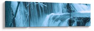 Obraz - lodowe wodospady (170x50 cm)
