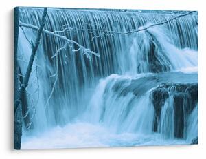 Obraz - lodowe wodospady (70x50 cm)