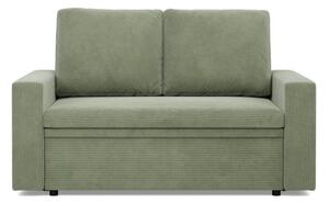 Sofa dwuosobowa, BLOM, sztruks, 148x87x90 cm, oliwkowy | TYLETEGOTU