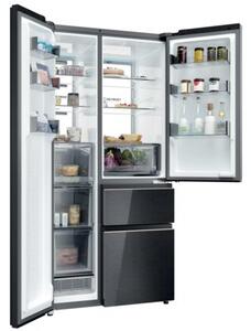 Lodówka SBS+ HAIER HSPR79F19DNGG 190cm Szkło strukturalne Pojemność aż 600l Oświetlenie wnętrza