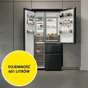 Lodówka SBS+ HAIER HSPR79F19DNGG 190cm Szkło strukturalne Pojemność aż 600l Oświetlenie wnętrza