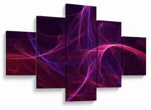 Abstrakcyjny obraz krzywych (125x70 cm)