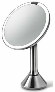 Simplehuman Lustro kosmetyczne LED Sensor TouchDUAL, 5-krotne powiększenie, matowe srebrne