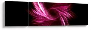 Obraz - różowa abstrakcja (170x50 cm)