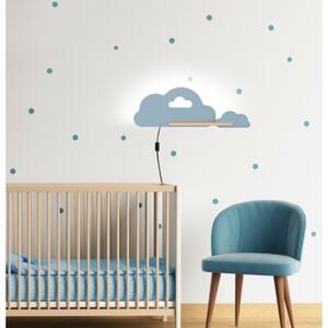 Kinkiet CLOUD niebieski LED 1x5W 250lm wym:18,5x53x12cm IP20 Candellux
