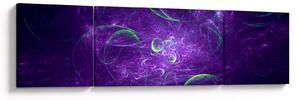 Obraz - fioletowa abstrakcja (170x50 cm)