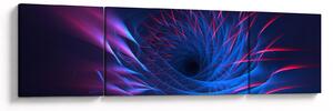 Obraz - abstrakcja kwiatu (170x50 cm)