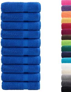 Ręczniki premium, SOLUND 10 szt., niebieskie, 100x150 cm, 600 g/m²