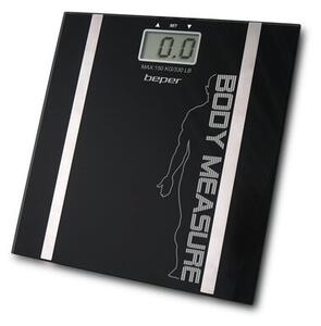Beper Cyfrowa waga osobowa z pomiarem tłuszczu i wody, czarny