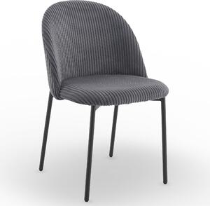 Nowoczesne stylowe krzesło kuchnia jadalnia salon ines KT207 Sztruks szary
