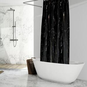 Zasłona prysznicowa Estiva tekstylna 180x200 wzór black stone 1 szt