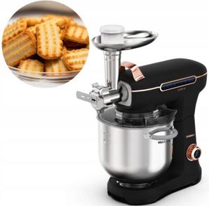 Robot kuchenny planetarny WEBBER Futura XEF900 1800W z szatkownicą i maszynką do mięsa Czarny