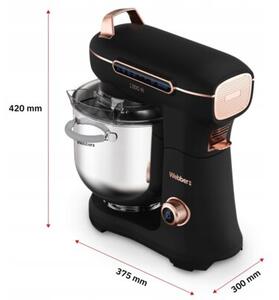 Robot kuchenny planetarny WEBBER Futura XEF900 1800W z szatkownicą i maszynką do mięsa Czarny