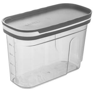 Pojemnik na produkty sypkie z dozownikiem szary GREY 1,25 l