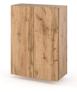 Szafka Łazienkowa Wisząca STIVMEBLE 60cm Słupek Łazienkowy Szafka Dąb Wotan 60x30x80 cm