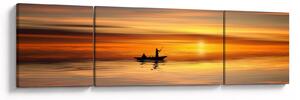Obraz - żeglowanie na łodzi (170x50 cm)