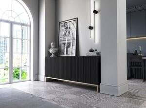 Komoda TAL 3D 168 czarna mat